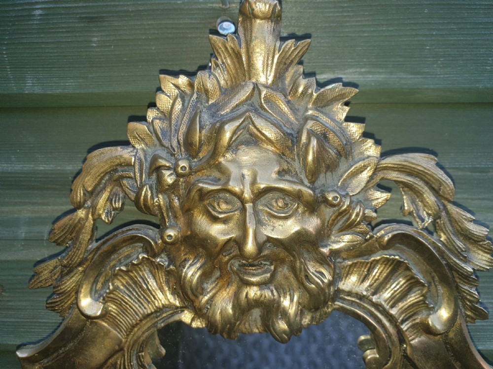 Pair of late 19th century brass wall sconces.  View IV
