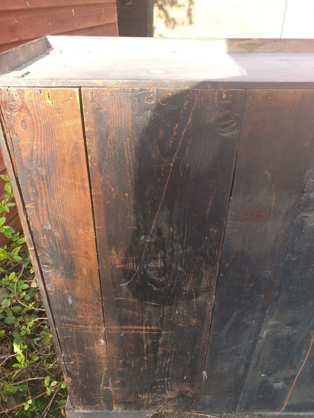 28 inch wide--Queen Anne revival walnut bureau bookcase.  View VII