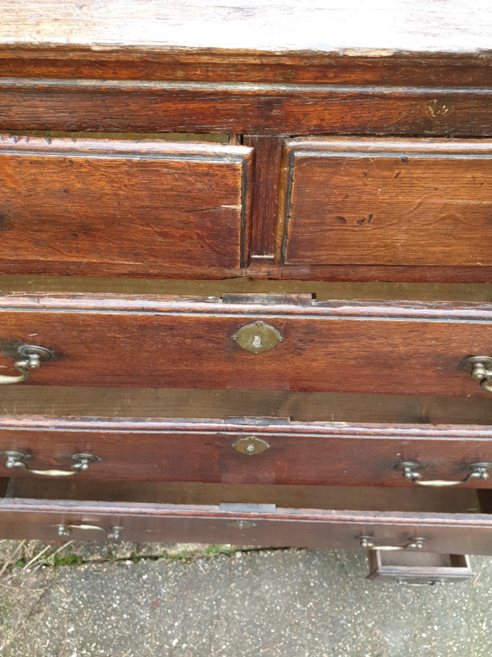 18th century oak chest on stand  View IV