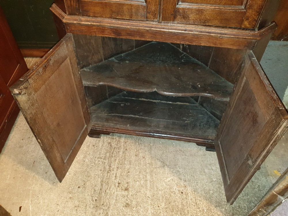 Late Georgian oak corner cupboard  View IV
