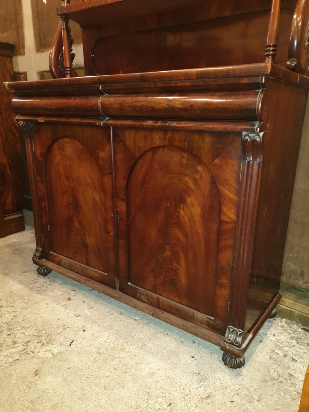 Regency mahogany side cabinet View III