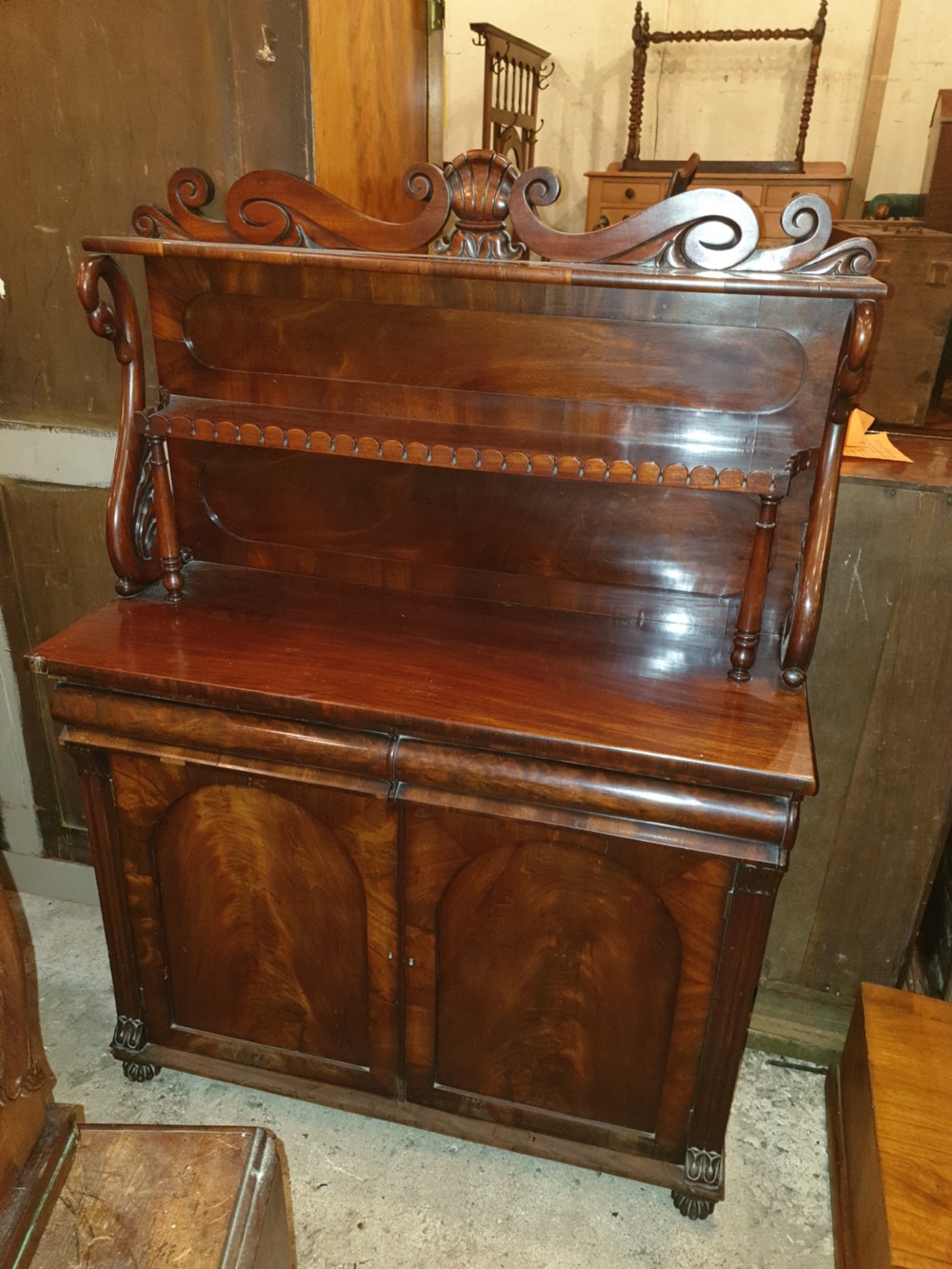 Regency mahogany side cabinet View IV