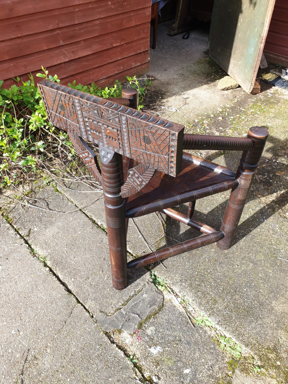 Oak corner chair  View III