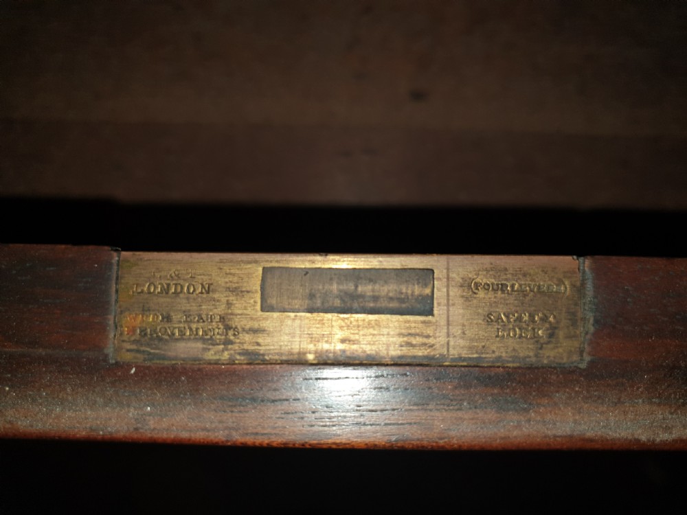 19th century mahogany pedestal partners desk  View IV