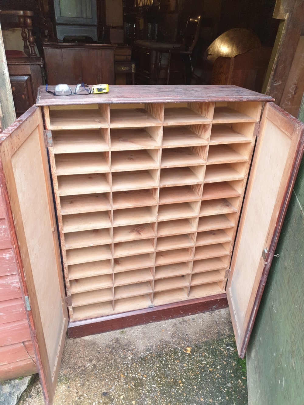 Early 20th century fitted office cabinet  View II