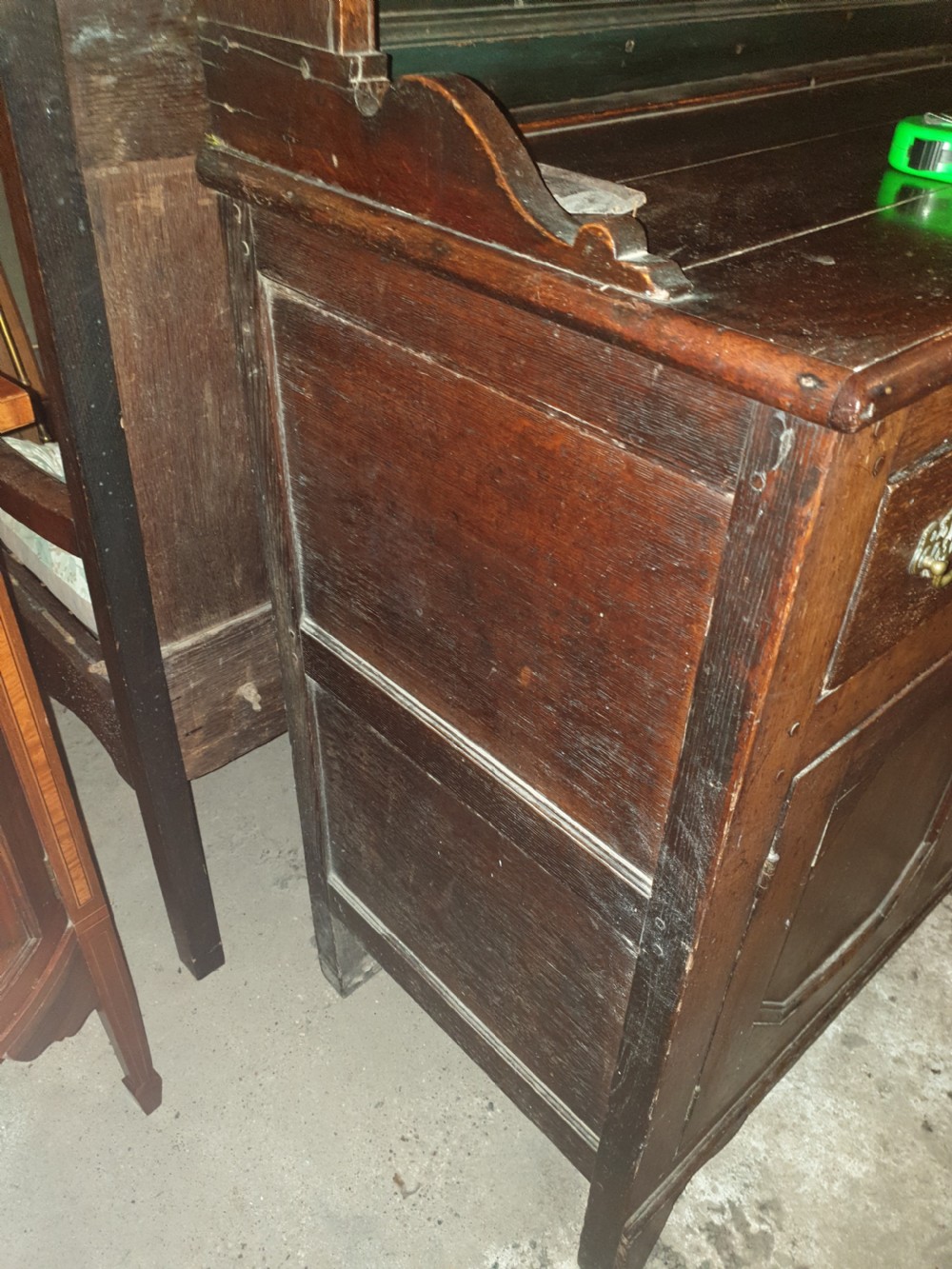 Early 19th century oak 2 part dresser.  View IV