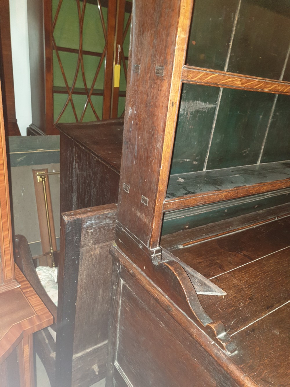 Early 19th century oak 2 part dresser.  View V