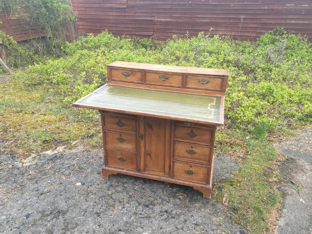 Late Georgian pine writing desk View II
