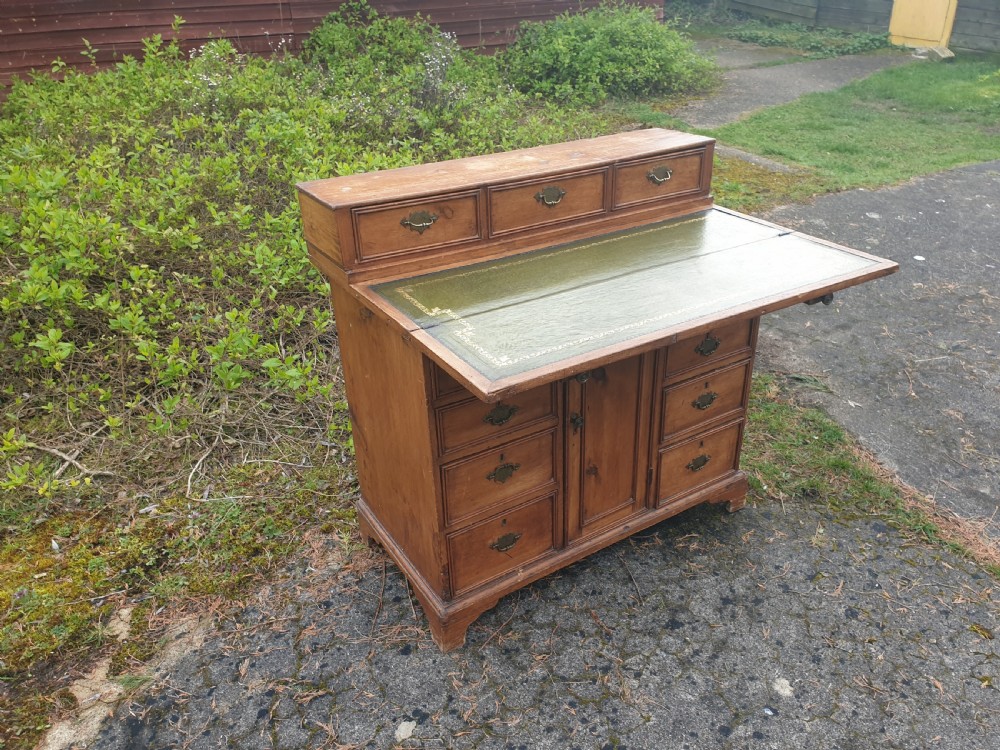Late Georgian pine writing desk View IV