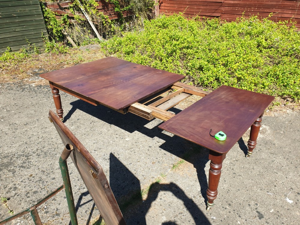 Regency 3 leaf 12 seater extending dining table.  View X