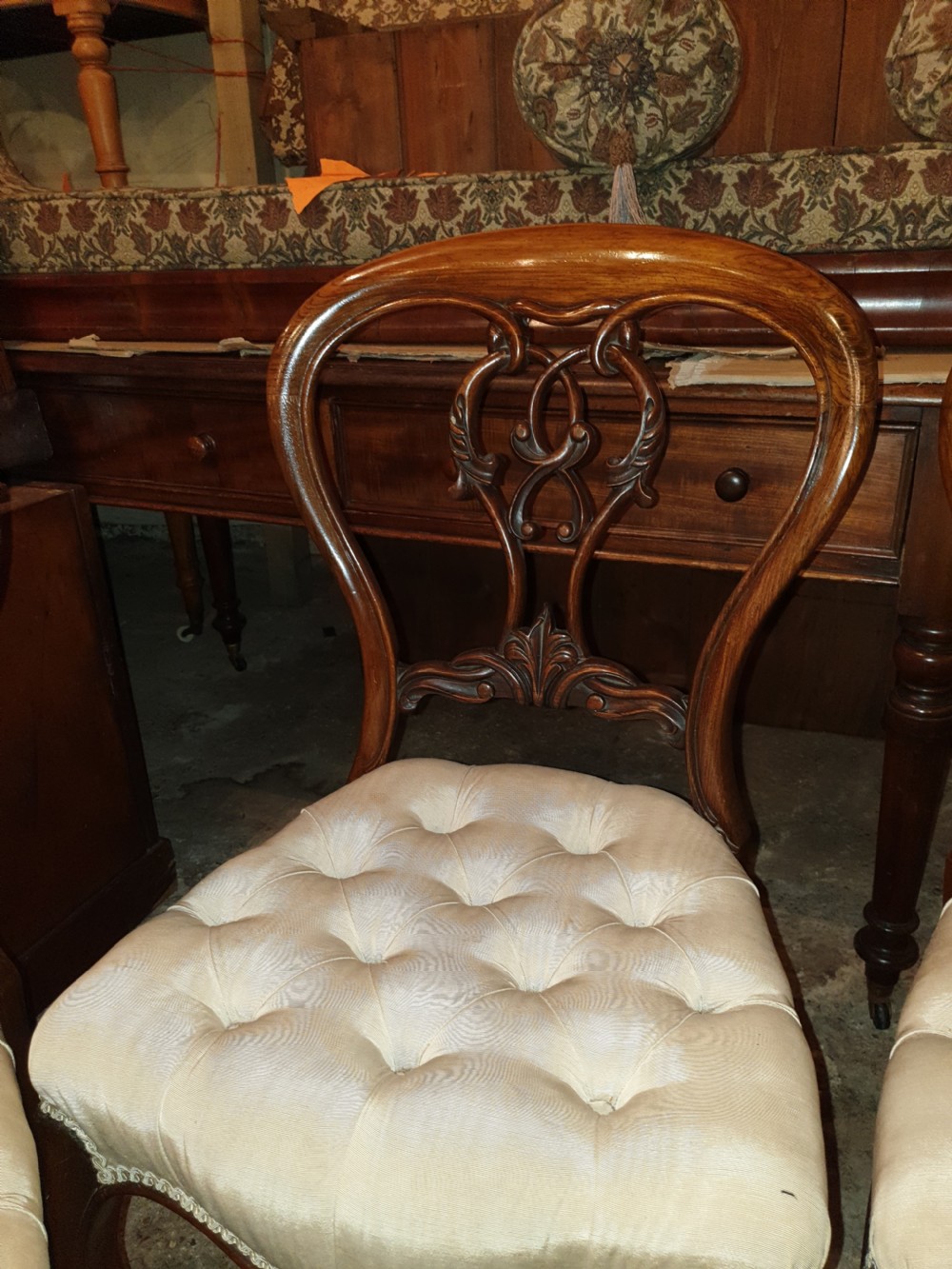 Set of 4 19th century rosewood chairs View III