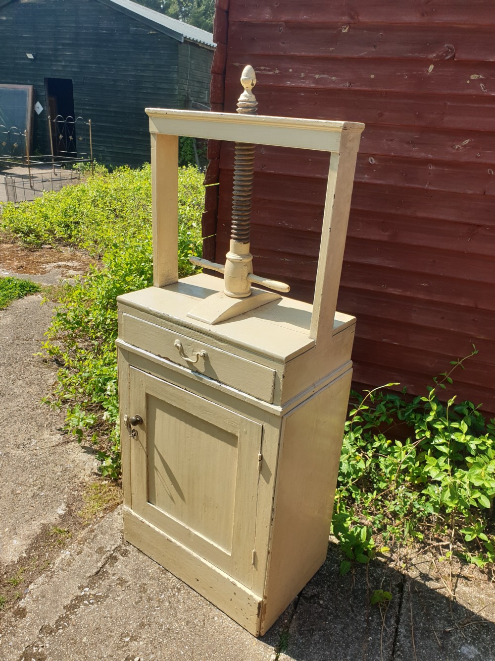 Regency painted country house book press.  View VI