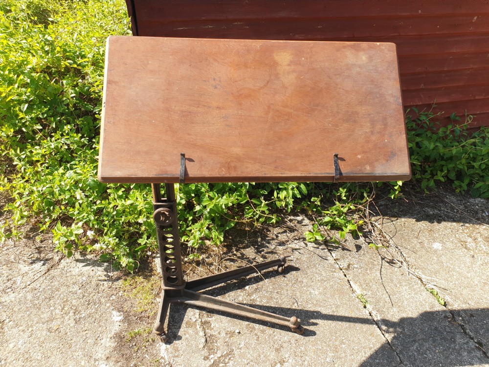 Early 20th century fully adjustable working stand. View IV