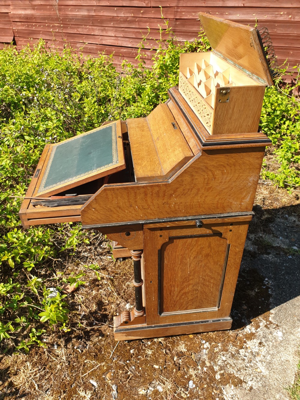 Victorian pop up Davenport  View III