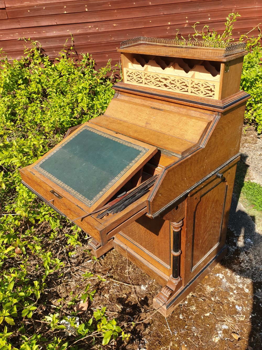 Victorian pop up Davenport  View V