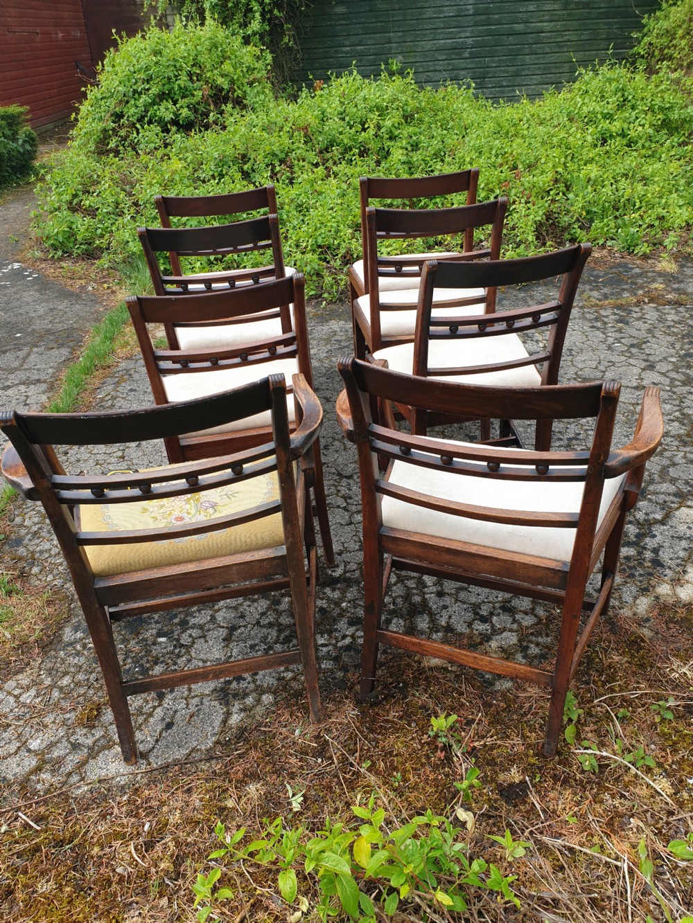 Set of 8 Regency mahogany dining chairs.  View VII
