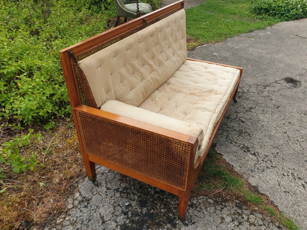 Elegant inlaid satinwood chaise longue  View VI