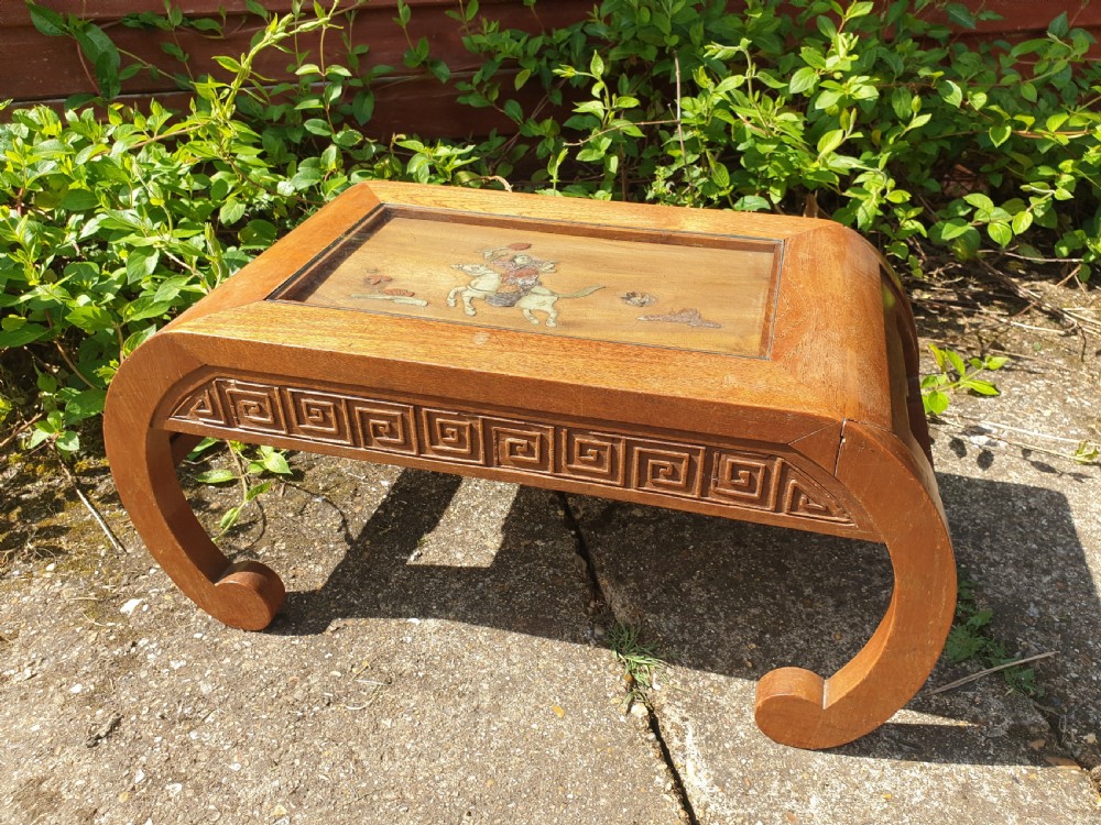 1920s Oriental low coffee table. 