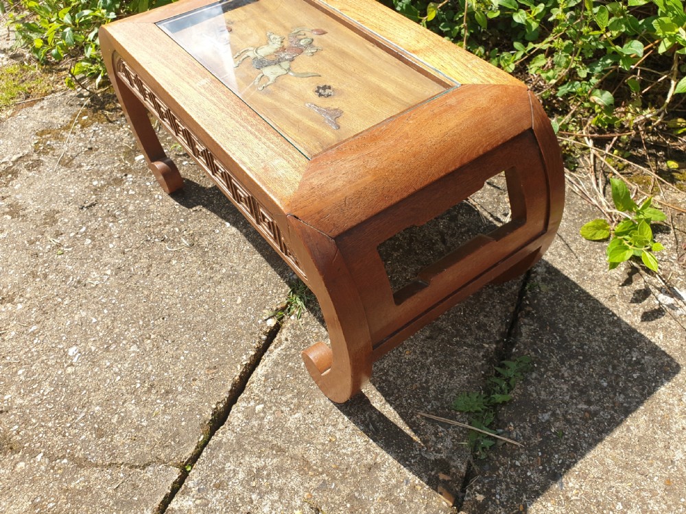 1920s Oriental low coffee table.  View III