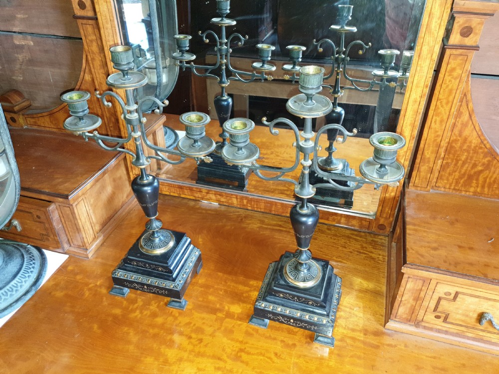 Pair of sideboard candelabra. 