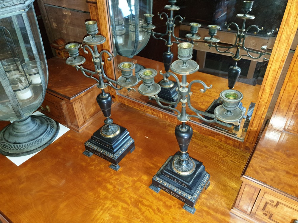 Pair of sideboard candelabra.  View IV