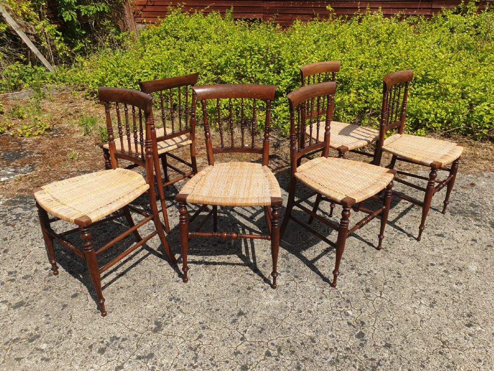 Set of 6 rosewood occasional chairs.  View V