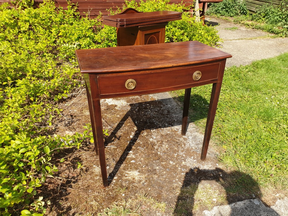 Early 19th century mahogany side table  View III