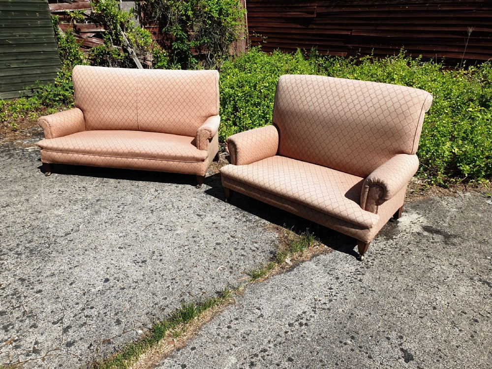 2 Edwardian country house sofas  View VI