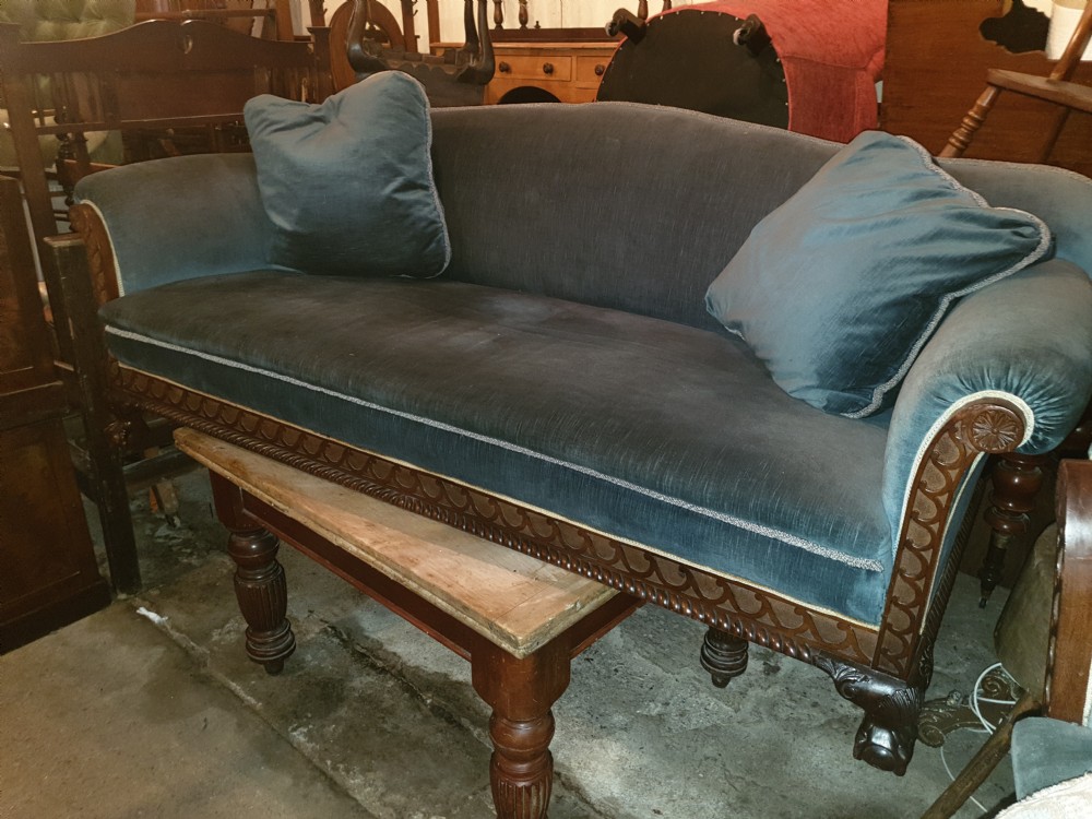 Mahogany frame country house sofa View IV