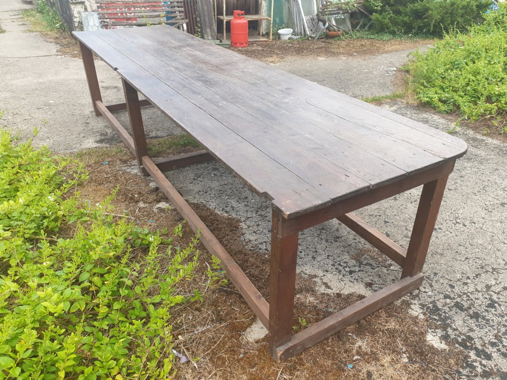 Very large rustic table. View III