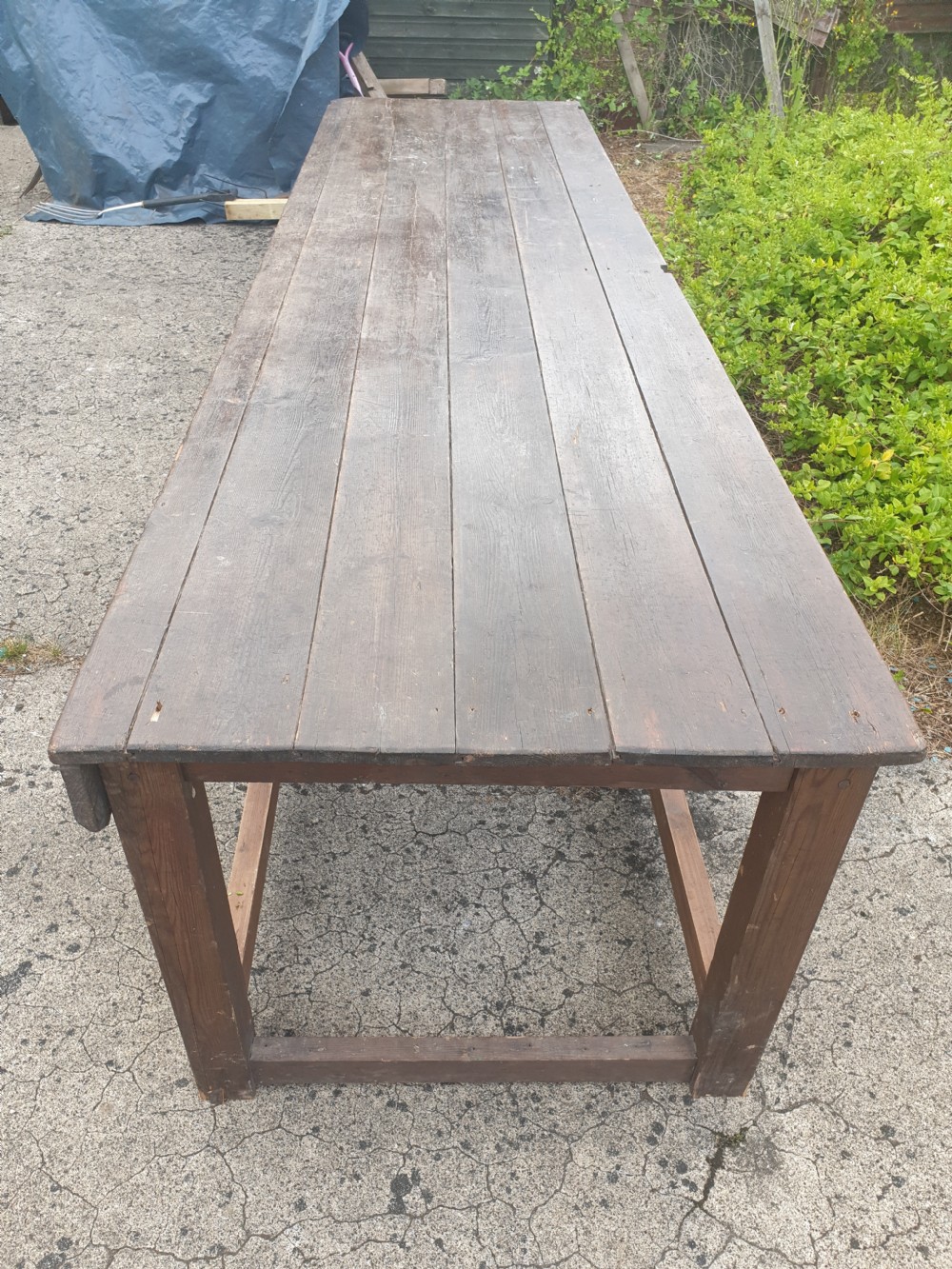 Very large rustic table. View IV