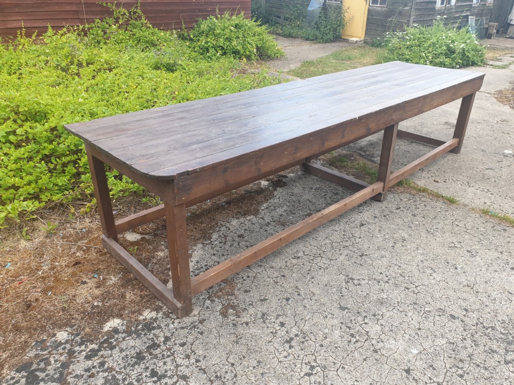 Very large rustic table. View V