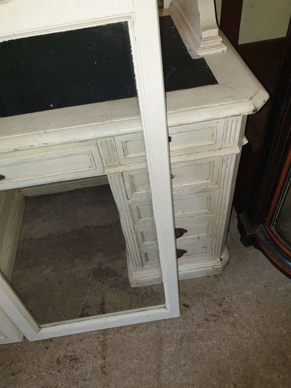 Large late 19th century house keepers bookcase desk. View IV
