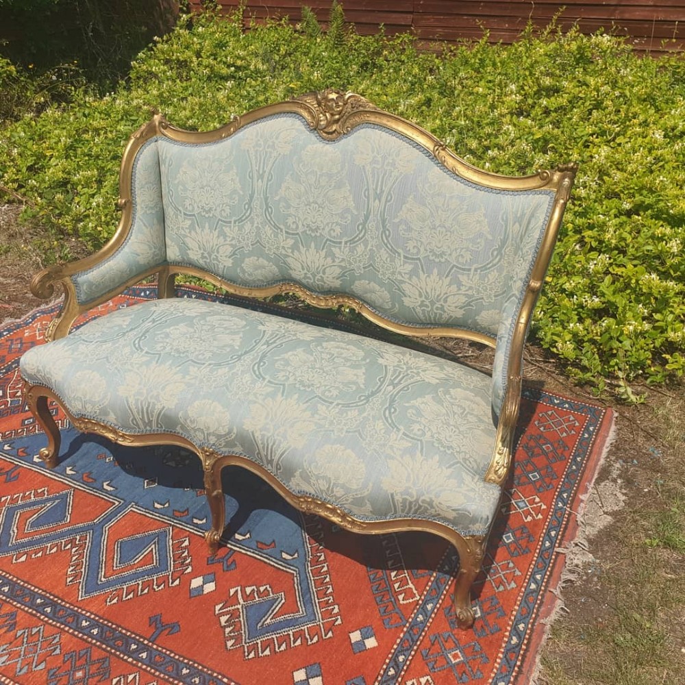 Good carved giltwood sofa.