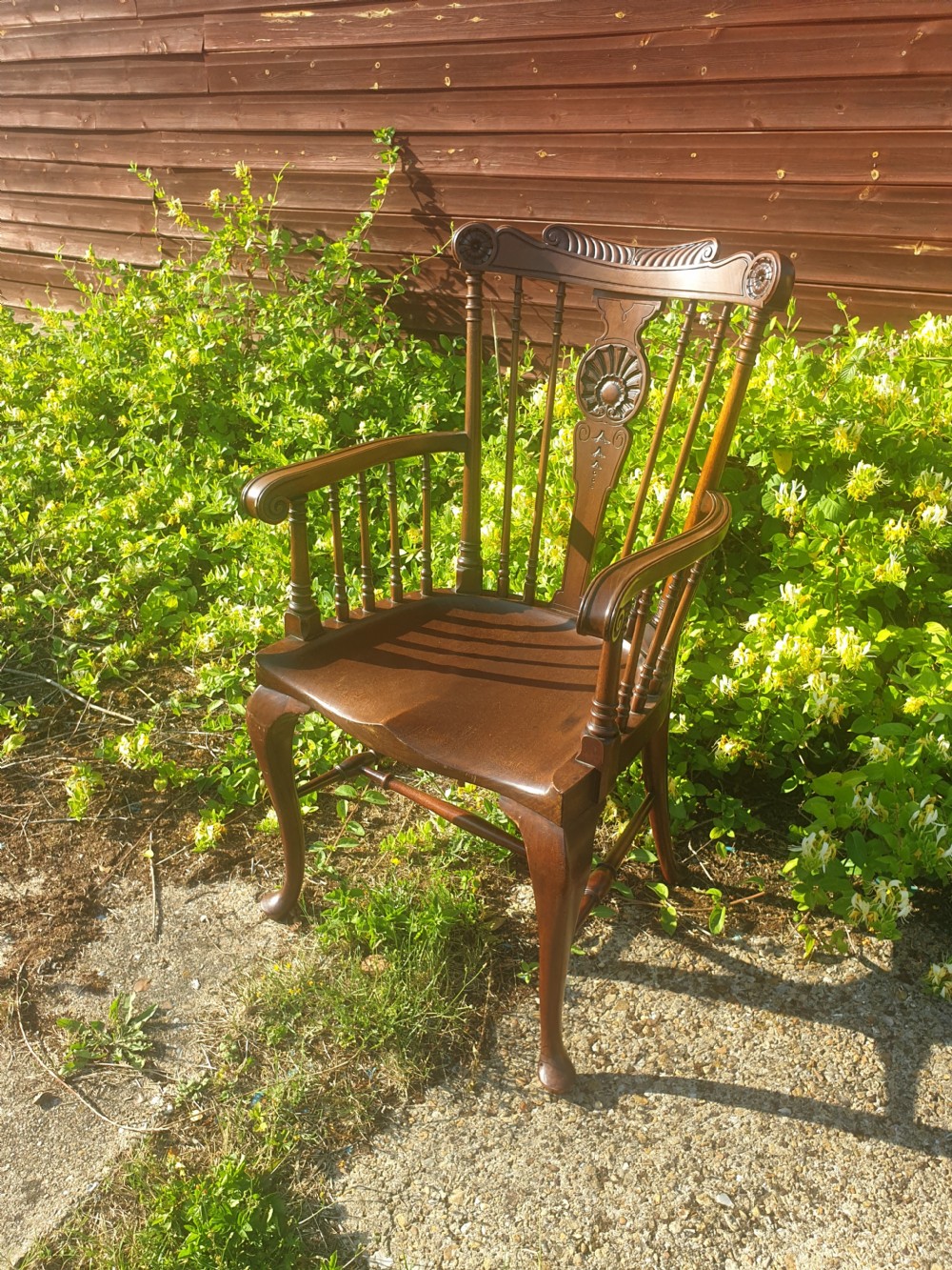 Mahogany armchair in the manner of William Birch.