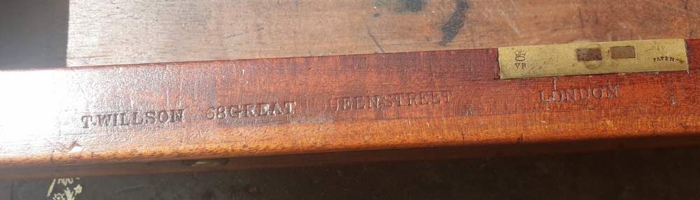 Mid 19th century mahogany kneehole pedestal desk.  View VI