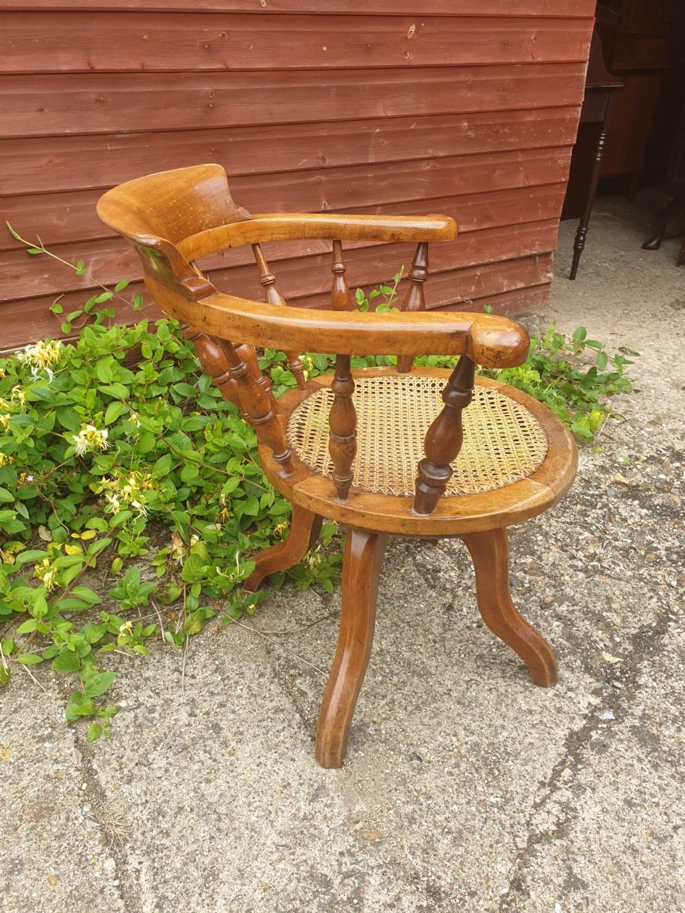 Late Victorian revolving desk armchair  View II