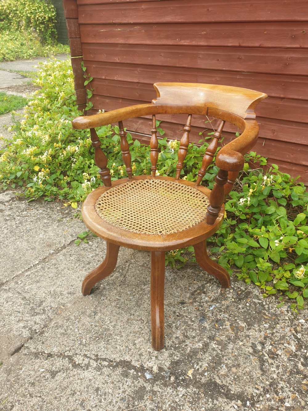 Late Victorian revolving desk armchair  View IV