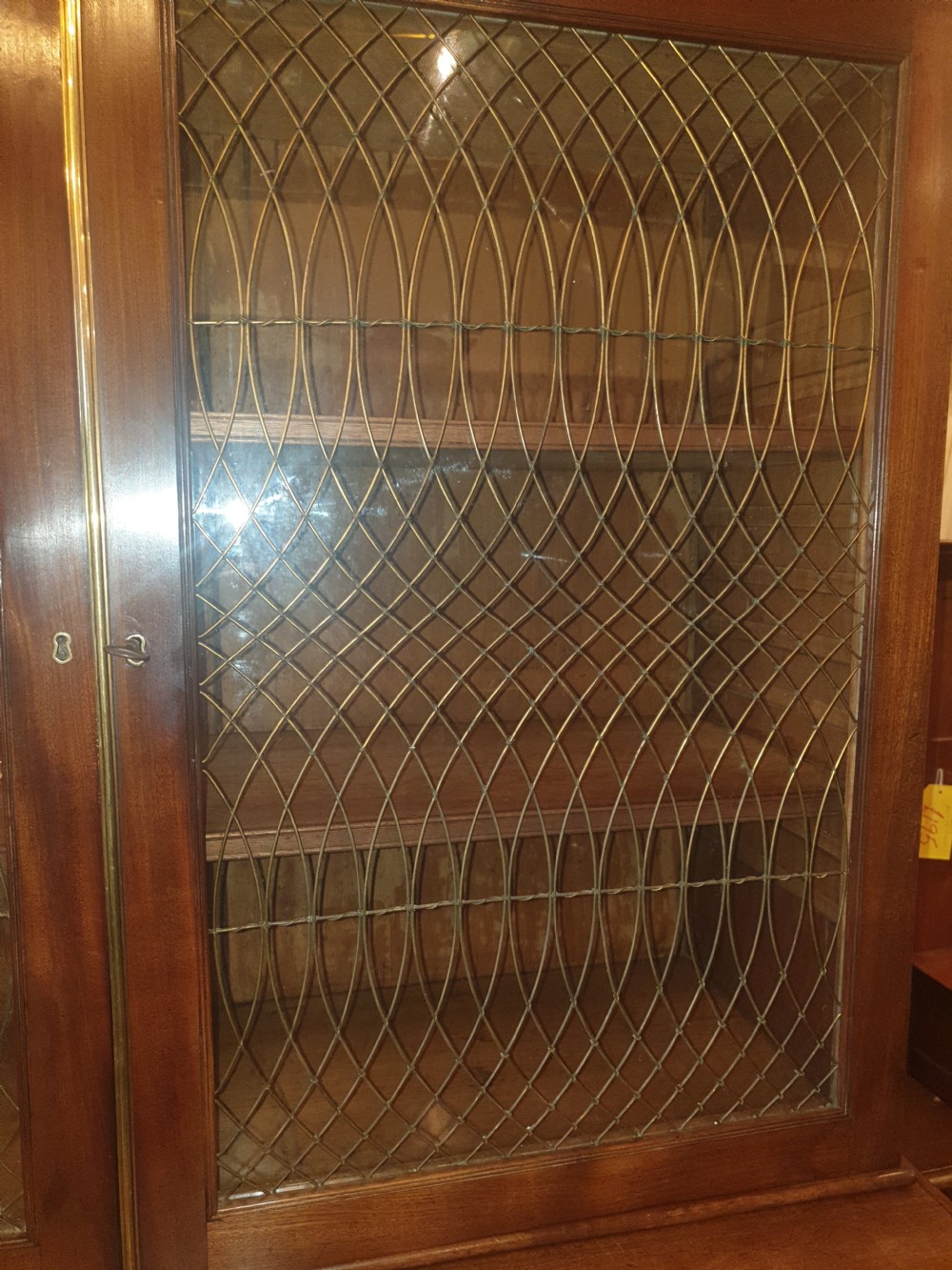 Good Regency mahogany 2 part cabinet.  View IV