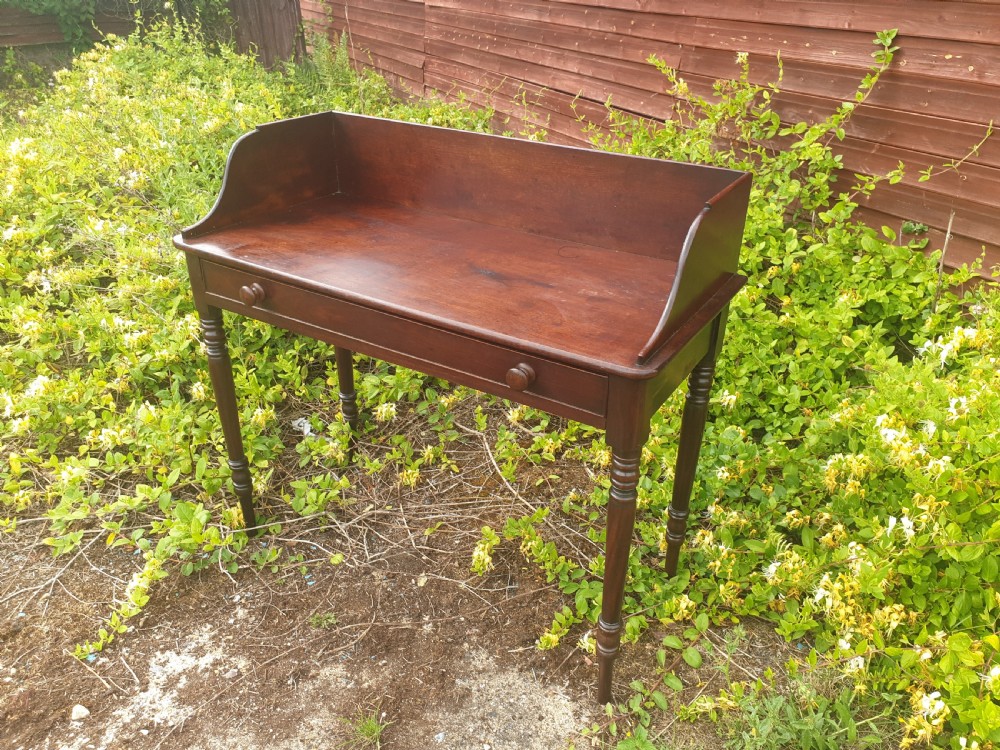19th century mahogany tray top side table 