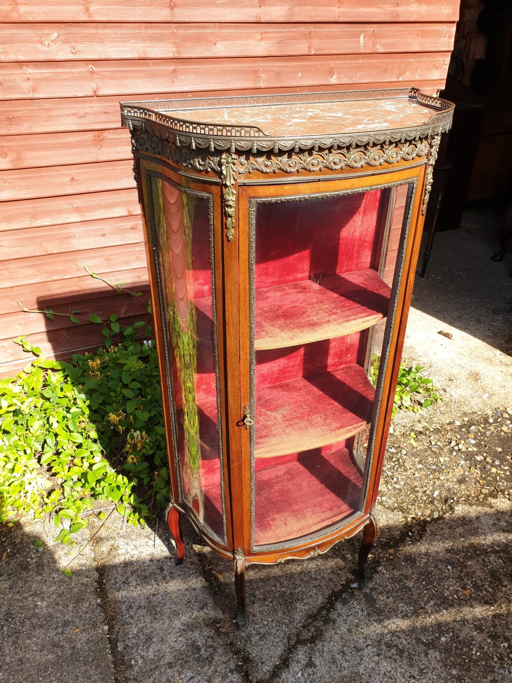 Gilt metal mounted display Vitrine  View V