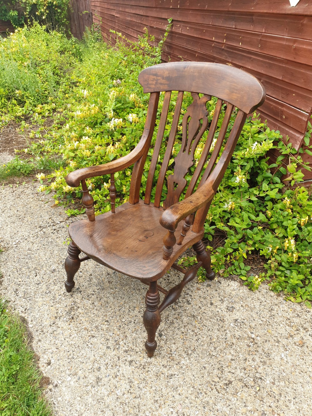 Mid Victorian Windsor armchair 