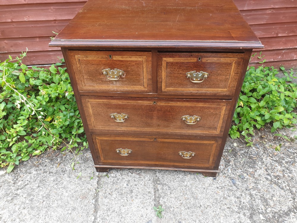 Small compact Edwardian chest of drawers.  View II
