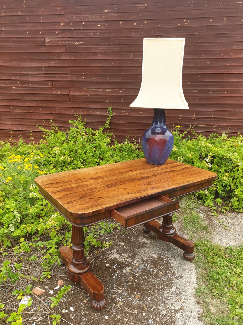 19th century Rosewood side table in the manner of Gillows.  View VIII