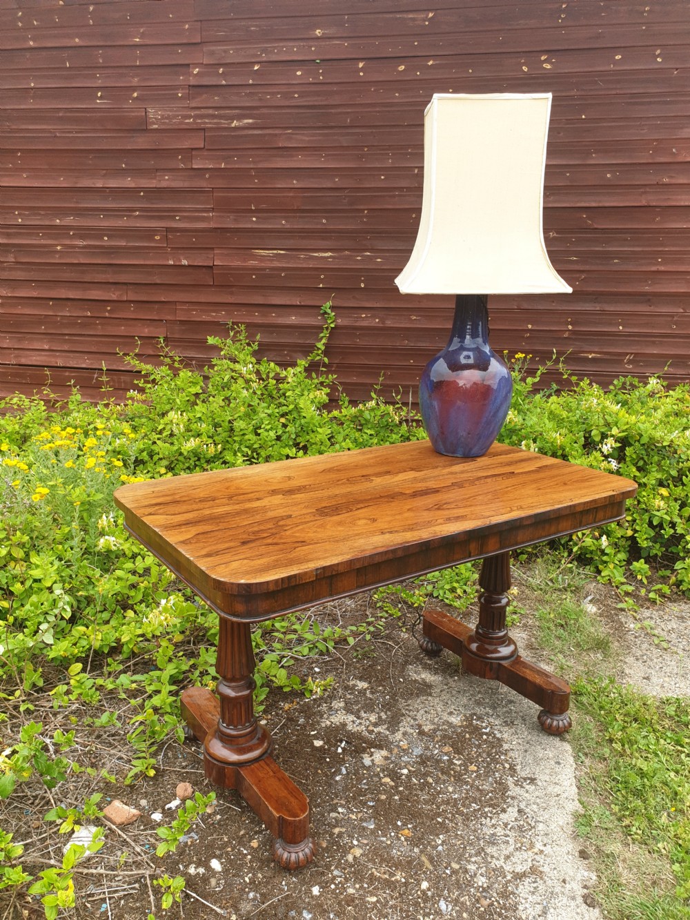 19th century Rosewood side table in the manner of Gillows. 