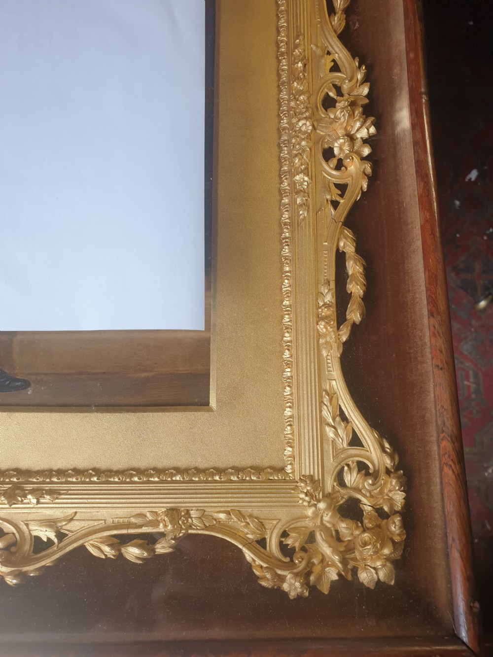 Pair of exquisite 19th century gilt frames. View VIII