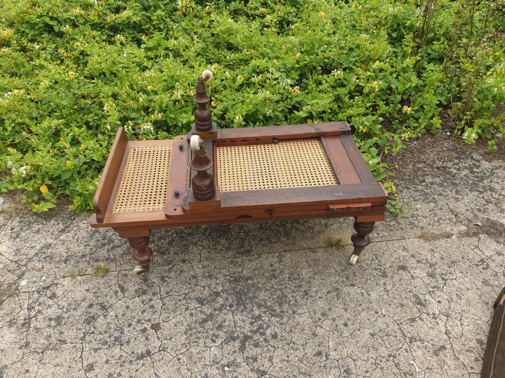19th century adjustable campaign bed. View VII