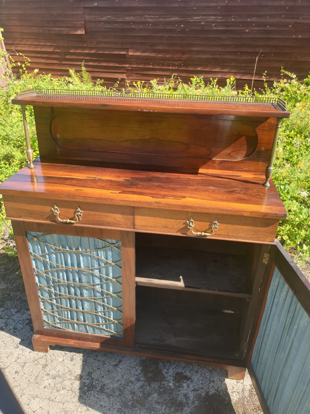 Regency rosewood 2 door side cabinet  View IV