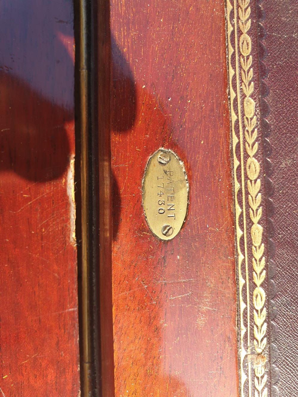 Late Victorian mahogany secretaire library bookcase  View V