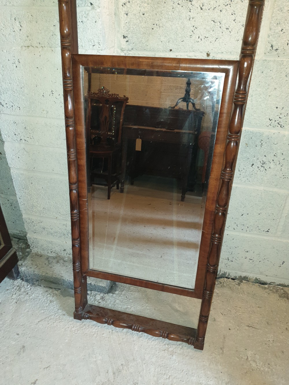 Regency wall mounted adjustable dressing mirror  View III